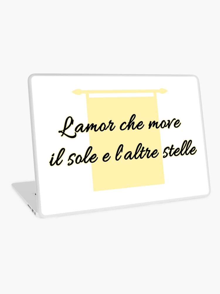 Dante Italian Culture Divina Commedia Divine Comedy Dante Alighieri Funny Meme Culture Love Love Quotes Loving Amore Laptop Skin By Lorekay Redbubble