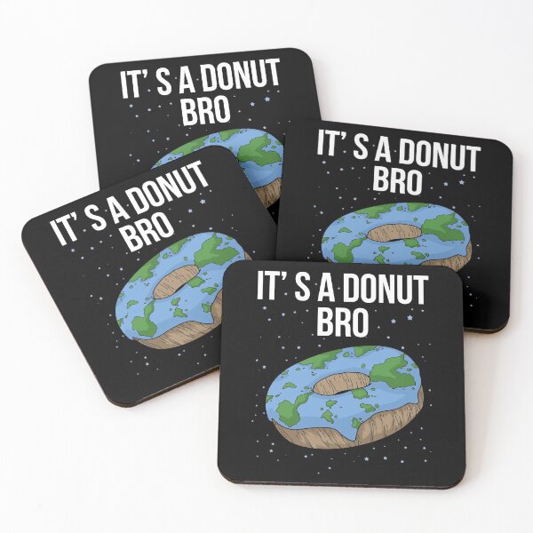Item preview, The Earth Is Flat Donut It's Flat Bro Funny Flat Earth designed and sold by DSWShirts.