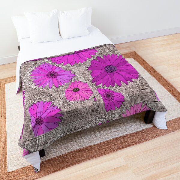 Gerbera Daisy- Magenta Comforter