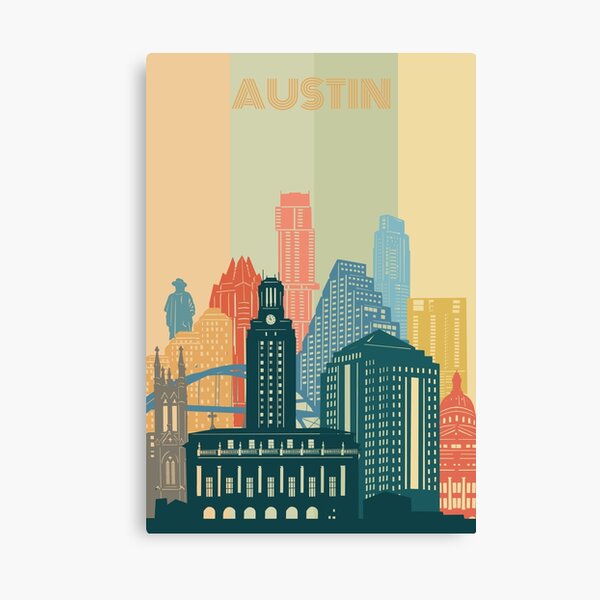 Item preview, austin skyline  designed and sold by BekimART2.