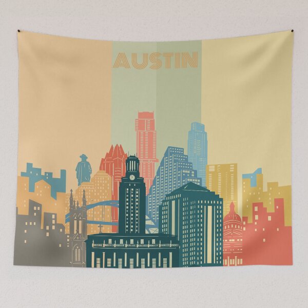 Item preview, austin skyline  designed and sold by BekimART2.
