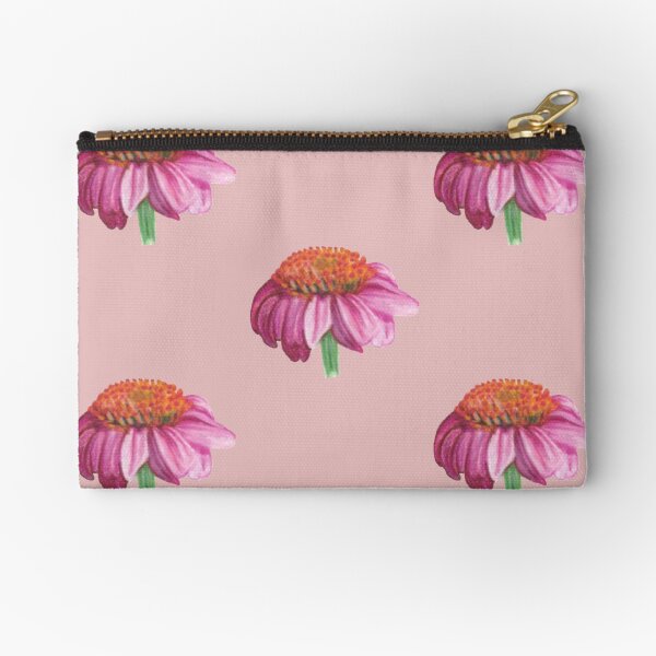 Purple cone flower Zipper Pouch