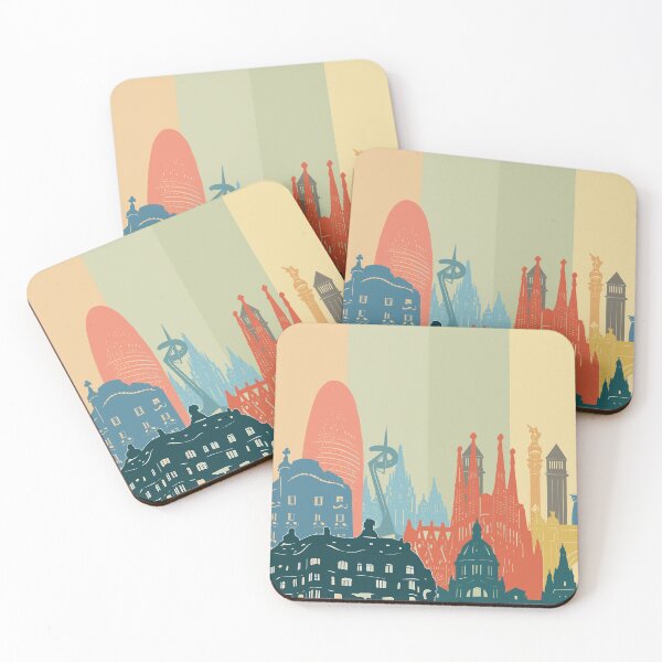 Artikelvorschau, Barcelona Skyline entworfen und verkauft von BekimART2.