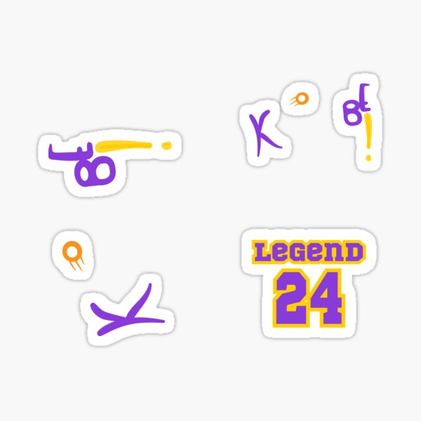 Rip Kobe! In memory of the Lakers Legend Black Mamba Sticker
