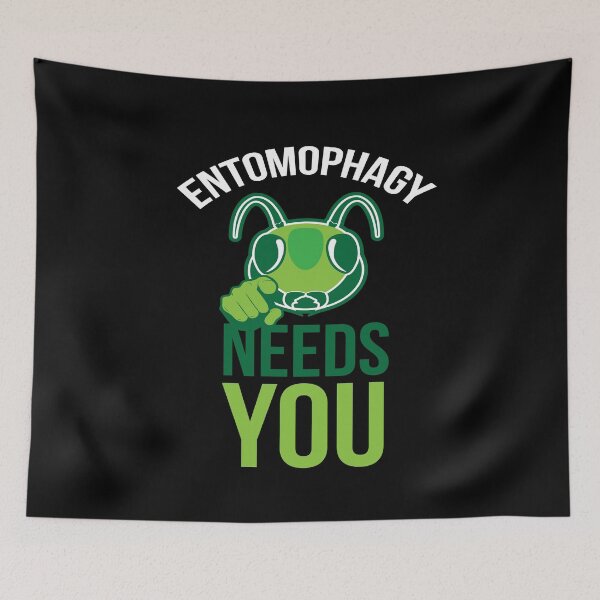 Item preview, Entomophagy Needs You insects eating food designed and sold by MooonTees.