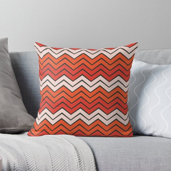 Takoma - Flame/Grenadine Throw Pillow