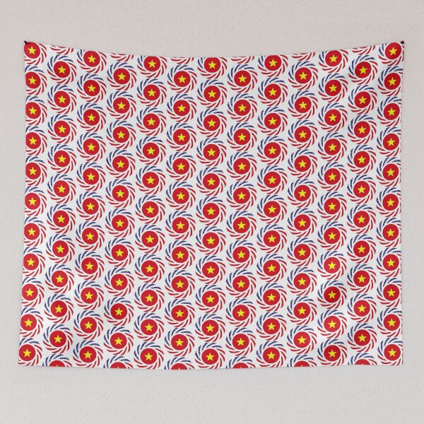 Item preview, Vietnamese American Multinational Patriot Flag Series designed and sold by Carbon-Fibre Media.