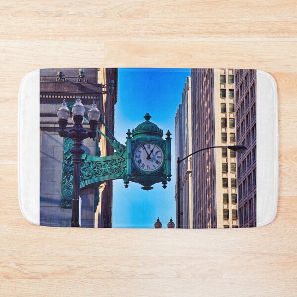 Item preview, Clock - Downtown Chicago designed and sold by StevenRalserPhoto.