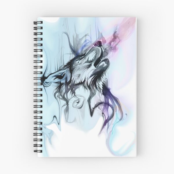 Item preview, Howling Wolf, crying, watercolor designed and sold by logogurl.