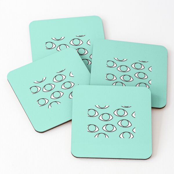 Item preview, Creepy eyes always watching - turquoise version designed and sold by cu-b3.