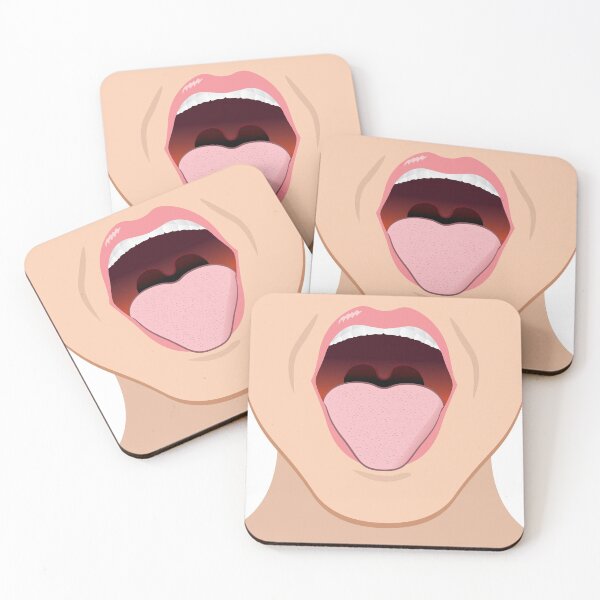 Item preview, close illustration of a person with an open mouth. Ideal for health and educational institutions designed and sold by LucianoCosmo.