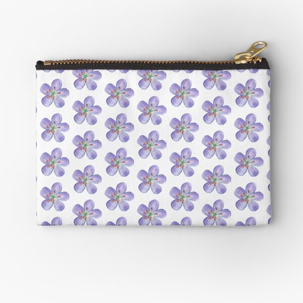 Purple Phlox Zipper Pouch