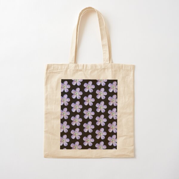 Purple Phlox Cotton Tote Bag