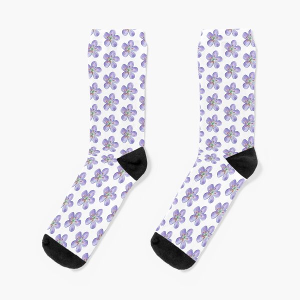 Purple Phlox Socks