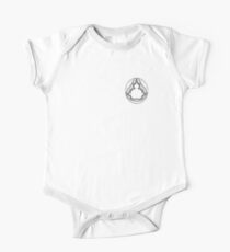 Black - Linear Mandelbrot One Piece - Short Sleeve