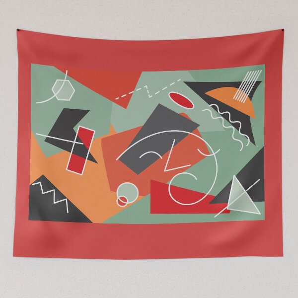 Item preview, Abstract  geometric composition The thinker designed and sold by elara.
