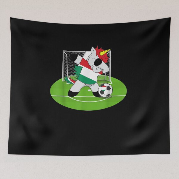 Item preview, Dabbing Soccer Unicorn Hungary Hungarians Football T Shirt designed and sold by David-Warner.