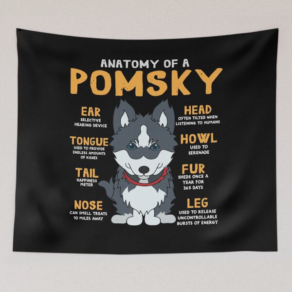 Item preview, Anatomy of Pomsky Dog designed and sold by rafaeltto.