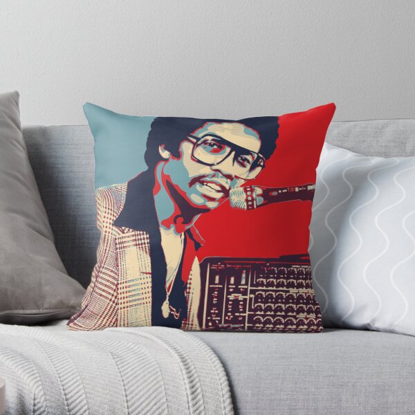 Herbie Hancock Hope Poster - Sizes of Jazz Musician History Throw Pillow