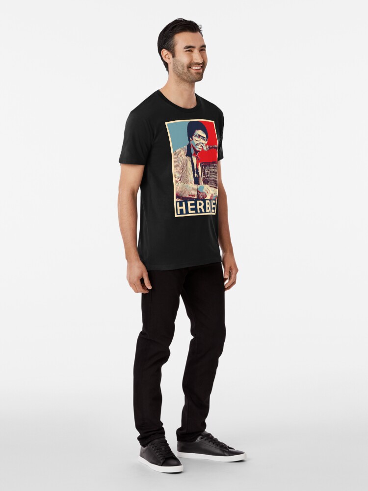 Alternate view of Herbie Hancock Hope Poster - Sizes of Jazz Musician History Premium T-Shirt