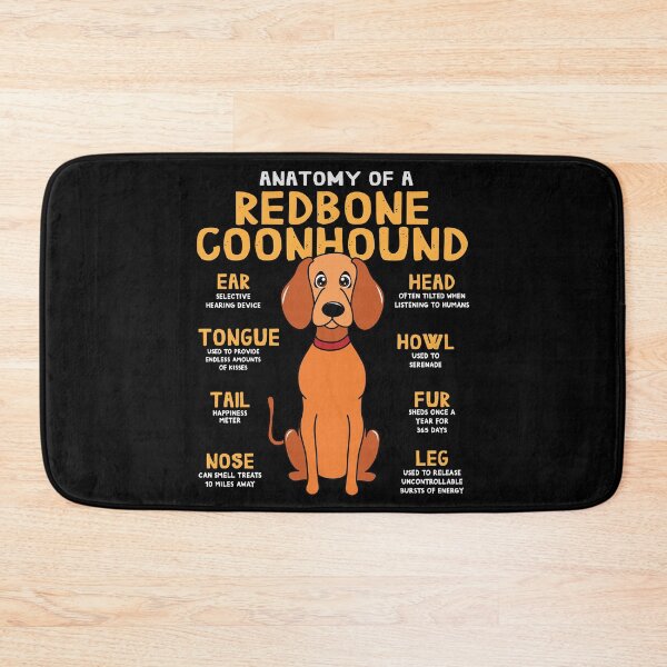 Item preview, Anatomy of Redbone Coonhound Dog designed and sold by rafaeltto.