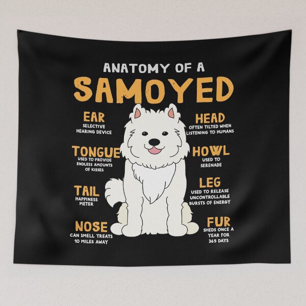 Item preview, Anatomy of Samoyed Dog designed and sold by rafaeltto.