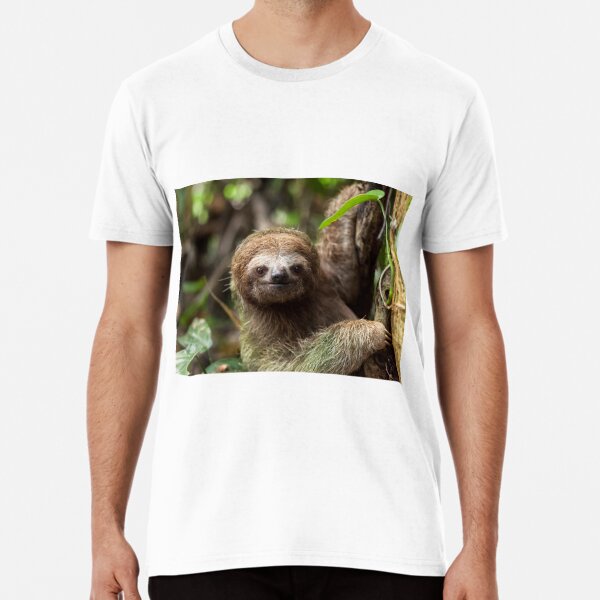 ALWAYSUV Mens Design with Three Toed Sloth Leisure Three Toed Sloth Short Sleeve T-Shirts 