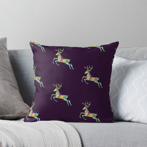 Item preview, Jumping Deer - Colourful Animal Illustration designed and sold by SeraphineArts.