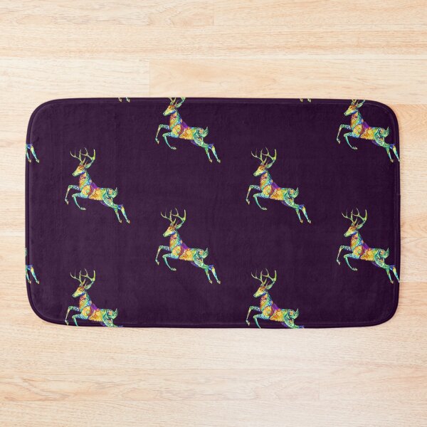 Item preview, Jumping Deer - Colourful Animal Illustration designed and sold by SeraphineArts.