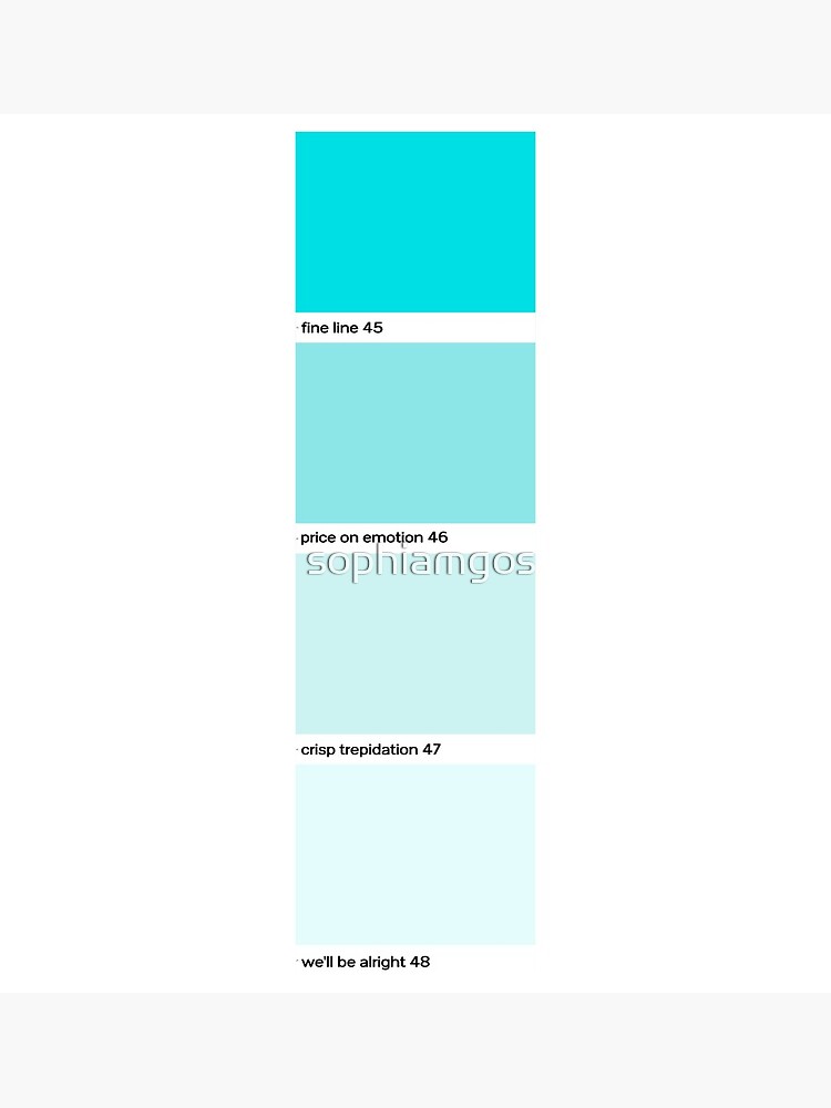 Louis Blue Pantone Paint Card Photographic Print for Sale by