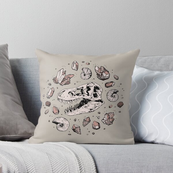 Item preview, Geo-rex Vortex | Rose Quartz | Dinosaur Skull Fossil Art designed and sold by OMEGAFAUNA.