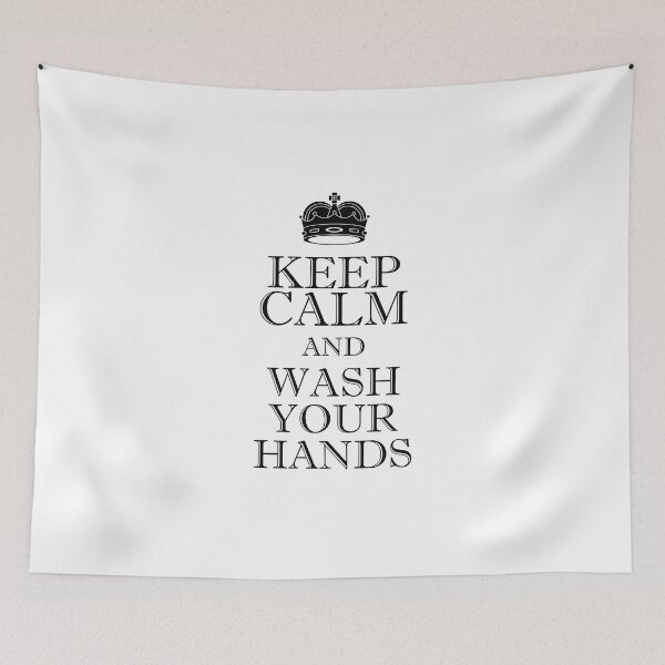 Item preview, Keep Calm And Wash Your Hands - Flu Cold T-Shirt designed and sold by thehafdesigner.