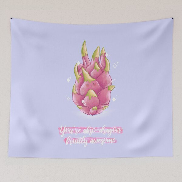 Item preview, You're abso-dragon-fruitly awesome dragonfruit pun card designed and sold by AliciaBarten.