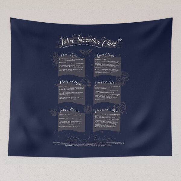 Item preview, Tattoo Information Chart designed and sold by Jarrod Vandenberg.