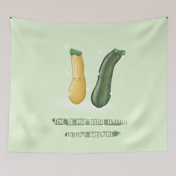 Item preview, You're my teeny weeny yellow zucchini pun card designed and sold by AliciaBarten.