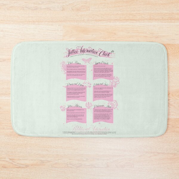 Item preview, Tattoo Information Chart designed and sold by Jarrod Vandenberg.