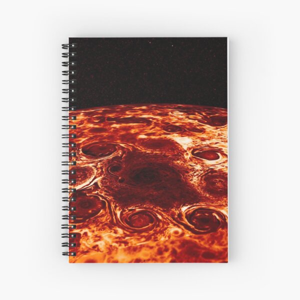 JIRAM imagery of Jupiter's north pole and its hypnotic, seemingly stable arrangement of eight cyclones around a central, large vortex Spiral Notebook