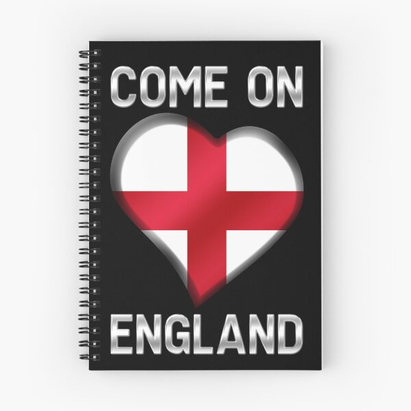 Item preview, Come On England - English Flag Heart & Text - Metallic designed and sold by Graphix.