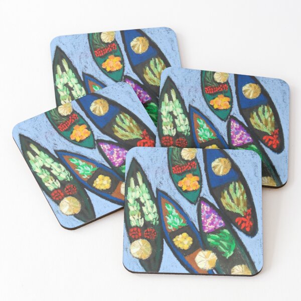 Item preview, Floating market Thailand pastel designed and sold by Kuhtina.