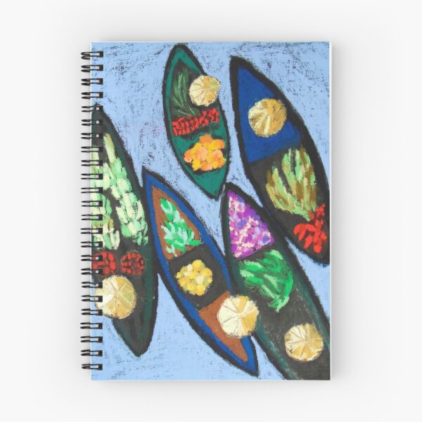 Item preview, Floating market Thailand pastel designed and sold by Kuhtina.