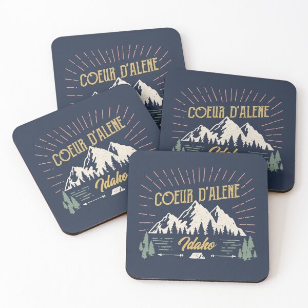 Item preview, Coeur D'Alene Idaho Mountain Design on Back designed and sold by Si Li.