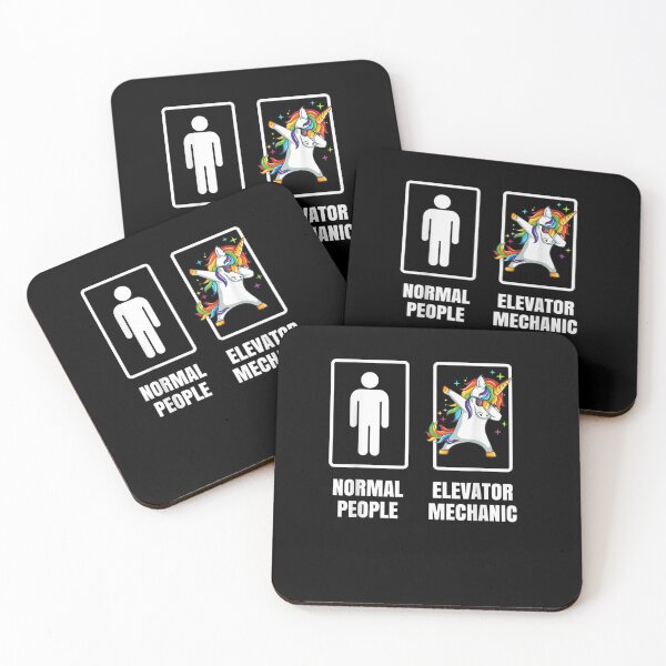 Item preview, Dabbing Unicorn Elevator Mechanic Escalators Technician Gift T Shirt designed and sold by David-Warner.