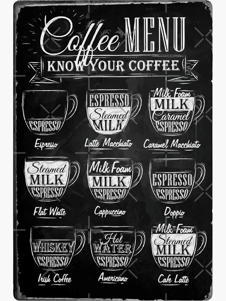 Imagen 3 de 3, Pegatina con la obra Café Café Café, diseñada y vendida por FotoLibreStudio.