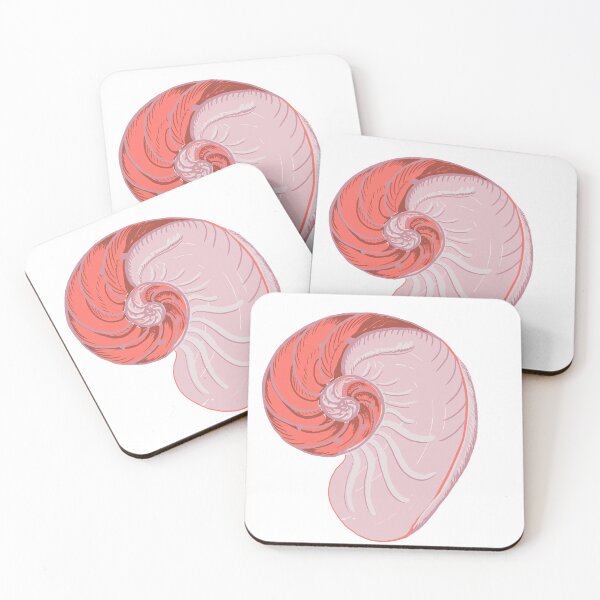 Item preview, pink nautilus designed and sold by Kathleen Bruce Illustration.