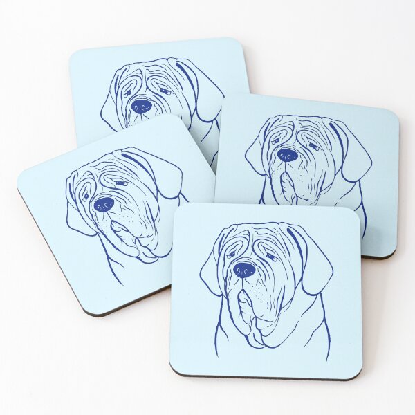 Item preview, Neapolitan Mastiff (Light Blue and Blue) designed and sold by illucalliart.
