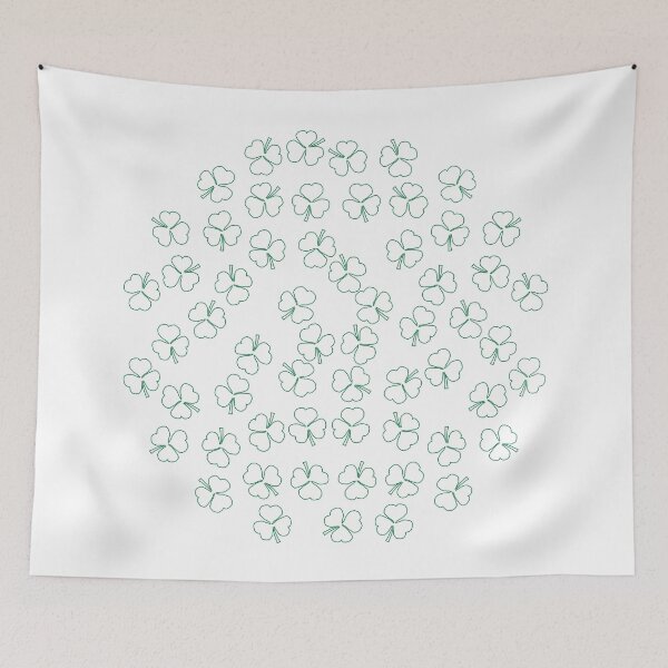 Item preview, Shamrocks Green Outline designed and sold by ellenhenry.