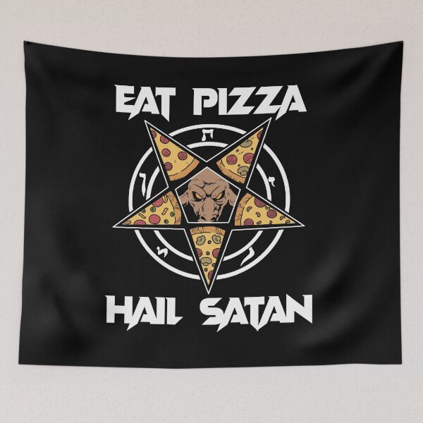 Item preview, Baphomet Gifts Women Pentagram Lucifer Eat Pizza Hail Satan designed and sold by DSWShirts.