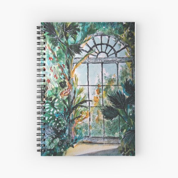 Greenhouse watercolor Spiral Notebook