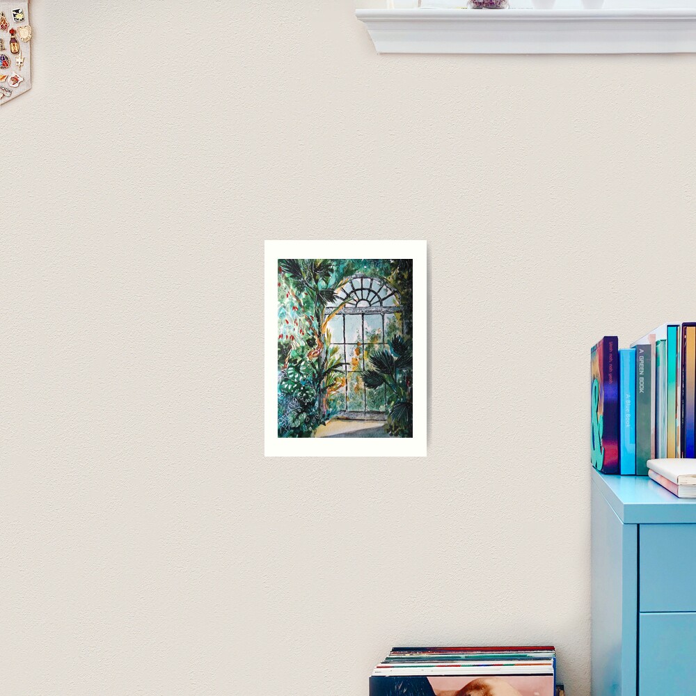 Greenhouse watercolor Art Print