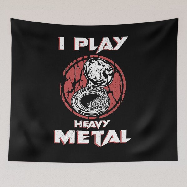Item preview, Tuba Gifts I Play Heavy Metal Marching Band Music Sousaphone designed and sold by DSWShirts.